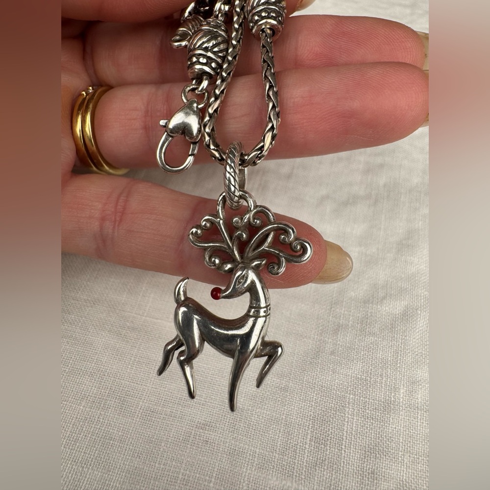 Brighton Rudolph Christmas charm
